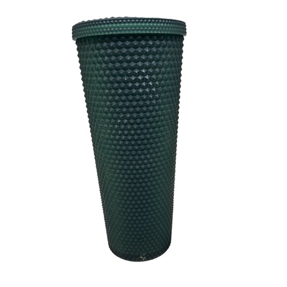 NWOT Starbucks 2022 Venti Green Soft Touch Jelly Studded Cold Tumbler 24 oz - Picture 3 of 8